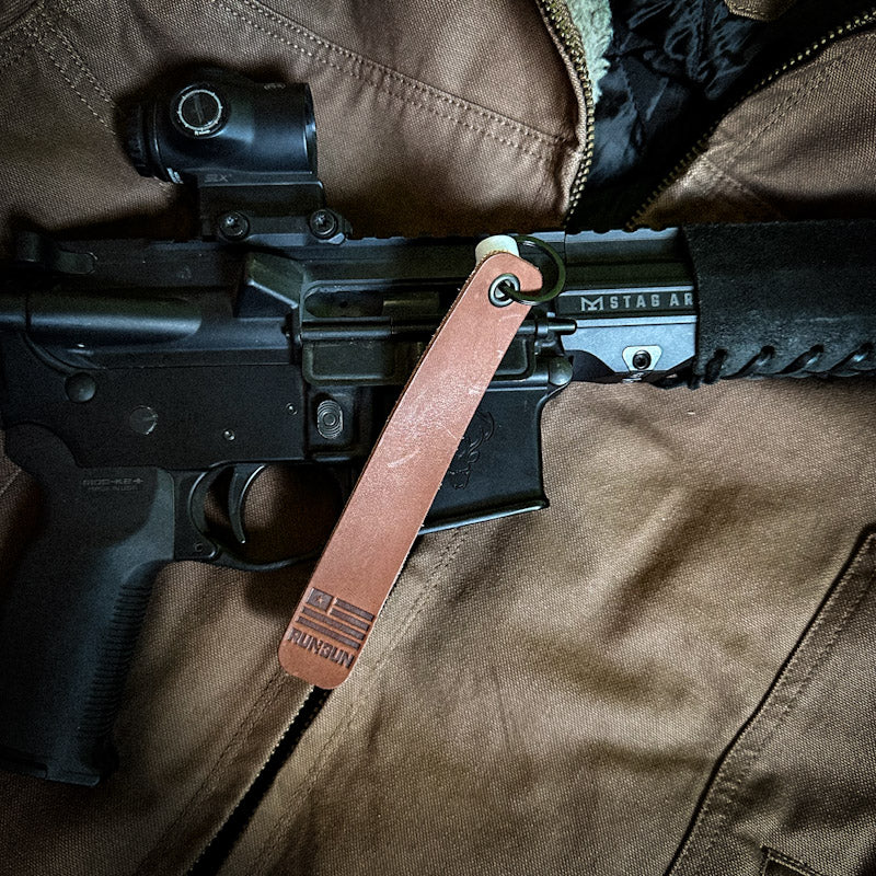 Fast-Draw Leather Chamber Flag